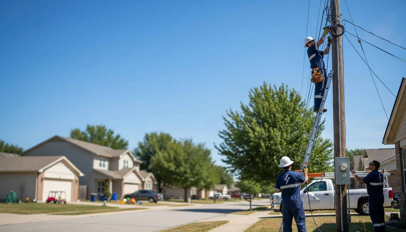 Residential electrician providing installation services in State Road, NC